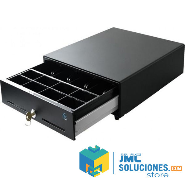 Cajon De Dinero Ec-drawer Negro 8 Monedas 4 Billetes Conect Rj11, Ec-g5100-ii