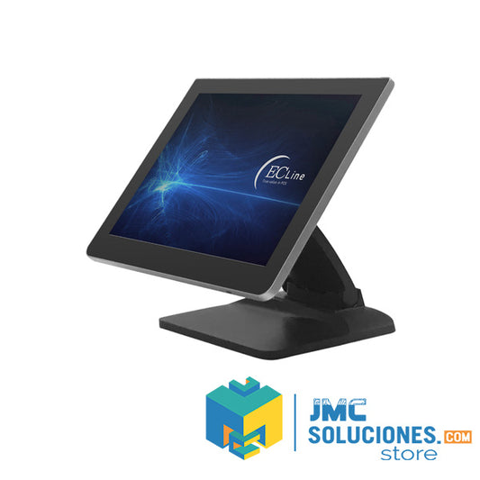Sistemas Pos Ecline Ec-fs-1538 Tipo Todo-en-uno, Intel Celeron J J4125 4 Núcleos, 2 Ghz, 8 Gb Ram, Ssd 128 Gb, Ethernet Si, 4 Usb 2.0, Color Negro, Pantalla 15", Touch Si