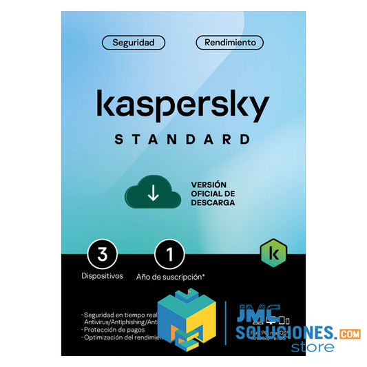Licencia Electronica Esd Kaspersky Standard / 3 Dispositivos / 1 Ano / Base